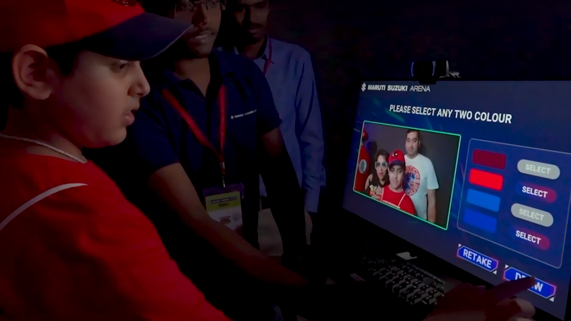 Immersive experience with touchable display